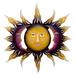 Beloved Sun,'Hand Made Sun and Moon Steel Wall Art from Mexico'