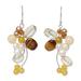 'Radiant Bouquet' - Handcrafted Citrine and Tiger's Eye Bead