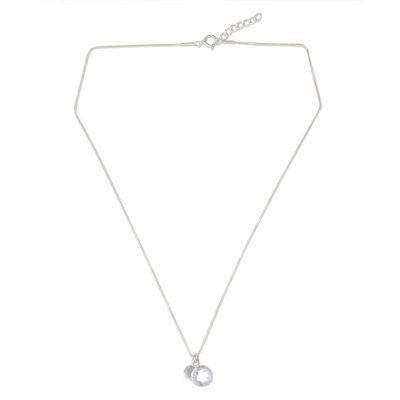 Four Leaf Clover,'Thai Brushed Sterling Silver Lucky Clover Pendant Necklace'