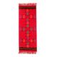 Festive Constellations,'Cotton Table Runner Red Handmade India'