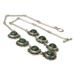 Handmade Floral Jade Necklace with 925 Sterling Silver 'Antigua Sun'