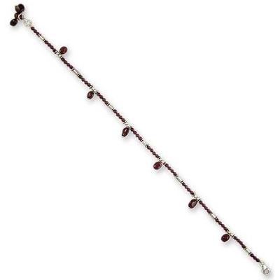 Garnet anklet, 'Sublime Dancer'