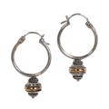 'Reminisce' - Silver and 18k Gold Hoop Earrings