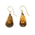 Africa Drops,'Teardrop Soapstone and Bauxite Dangle Earrings from Ghana'