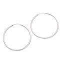 Simple Thought,'Simple Sterling Silver Hoop Earrings from Bali'