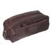 'Andean Brown' - Fair Trade Men's Travel Toiletry Bag from Peru