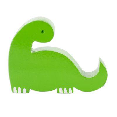 Dino in Lime,'Artisan Crafted Green Cell Phone Holder'