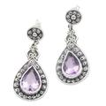 Royal Tears,'10-Carat Amethyst Dangle Earrings from Java'