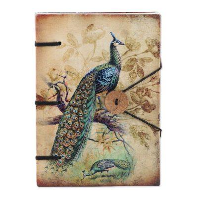 Feather Light,'Handmade Paper Journal with Screen-Printed Cover'