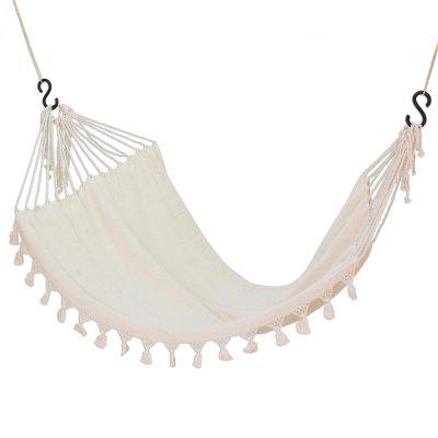 Above the Sand,'Handwoven Cotton Single Hammock in Linen from Guatemala'