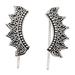 Magnificent Crown,'Traditional Balinese Sterling Silver Ear Climber Earrings'