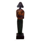 Lovely Mother,'Lovely Mother and Child Sculpture in Hand Carved Wood'