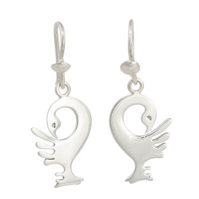'Back to My Roots' - Sterling Silver Dangle Earrings