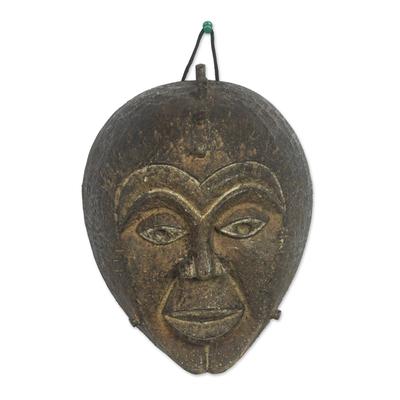 Maasai People,'Hand Crafted Sese Wood Wall Mask'
