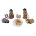 Grandparents on Christmas Eve,'Petite Ceramic Andean Nativity Scene (6 Pieces)'