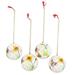 Early Spring,'Handmade Papier-Mache Holiday Ornaments (Set of 4)'