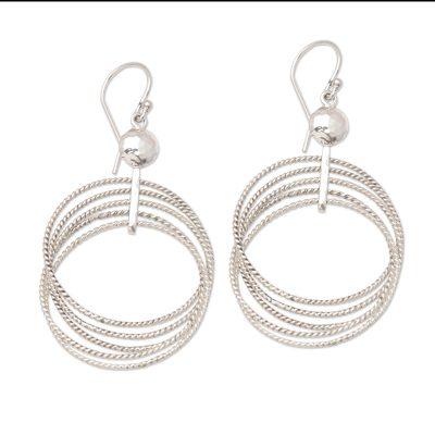 Unplugged,'Artisan Crafted Sterling Silver Dangle Earrings'