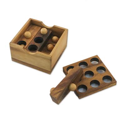 Game of Golf,'Raintree Wood Block Puzzle Crafted in Thailand'