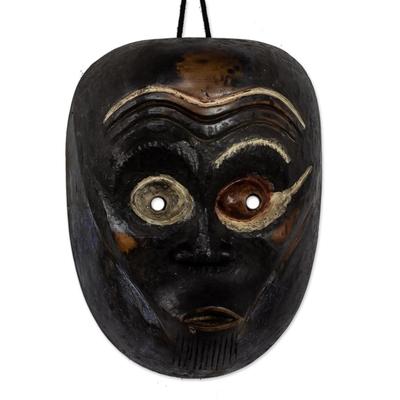 Bobo Tribe,'Hand Painted African Sese Wood Mask'