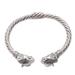 Elephant Glow,'Cultured Pearl Elephant Cuff Bracelet from Bali'