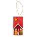 Bright Nativity Morning,'Eco-friendly Red Nativity Christmas Ornament'