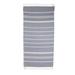 Fresh Relaxation in Cadet Blue,'Striped Cotton Beach Towel in Cadet Blue from Guatemala'