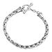 Sterling silver braided bracelet, 'Twist Sphere'