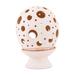 Glowing Egg,'Ceramic Candle Holder with Circular Motifs from Mexico'