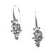 Blooms in Winter,'Sterling Silver Drop Earrings with Citrine Stones'