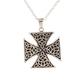 Celtic Reverence,'Celtic Cross Sterling Silver Pendant Necklace from India'