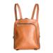 Stroll Through the City,'100% Leather Backpack with Zipper Accents from Costa Rica'