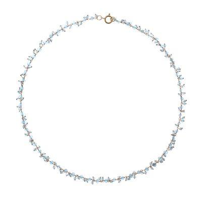 Arctic Dream,'Gold-Plated Apatite Charm Necklace from Thailand'