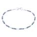 'Sterling Silver and Karen Silver Beaded Bracelet'