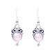 Pink Moon Sparkle,'Pink Cultured Pearl and Citrine Dangle Earrings from Citrine'