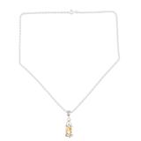 Sunny Passion,'Rhodium-Plated Citrine Jewelry Set'