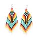 Multicolor Tradition,'Multicolored Beaded Waterfall Earrings Handmade in Guatemala'