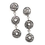 Ancient Money,'Hand Crafted Sterling Silver Dangle Earrings'