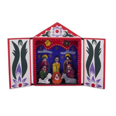 Holy Family with the Magi,'Handmade Ayacucho Ceram...