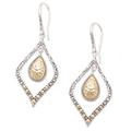 Eternal City,'Hand Crafted Gold-Accented Dangle Earrings'