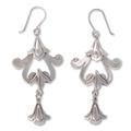 Sterling silver dangle earrings, 'Colonial Chimes'