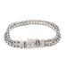 Resilient Leader,'Men's Sterling Silver Bracelet with Foxtail Chains'