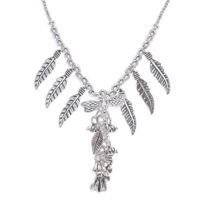 Lady Dragonfly,'950 Karen Silver Dragonfly Charm Y-Necklace'