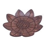 South by Sunflower,'Artisan Carved Floral Coconut Shell Soap Holder from Bali'