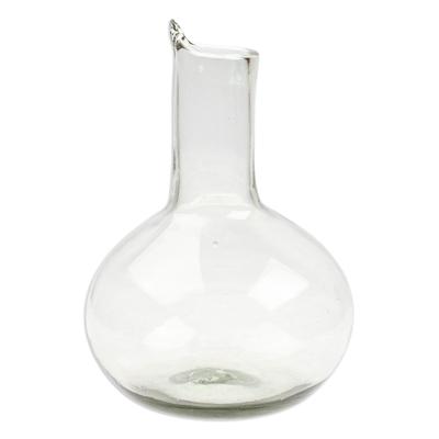 Exquisite Shape,'Handblown Recycled Glass Wine Decanter from Mexico'