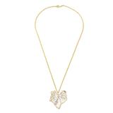 Melon Leaf Harmony,'Thai Gold and Silver Plated Natural Melon Leaf Necklace'