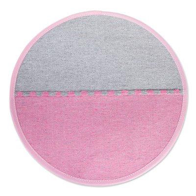 Oaxacan Rose,'Hand Woven Pink and Grey Cotton Tortilla Holder'