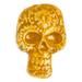 Skull in Honey,'Honey Day of the Dead Skull Ceramic Magnet from Mexico'