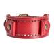 'Tamarindo Trend in Red,'Handcrafted Red Faux Leather Men's Bracelet'