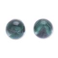 Voyage Dimension,'Malachite Stud Earrings with Sterling Silver Posts'