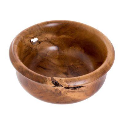 Nature's Pride,'Handmade Decorative Teak Wood Bowl'